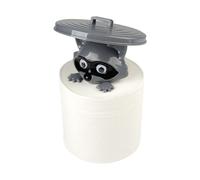 Decorative Raccoon Roll Organizer - Vertical Countertop Holder, Rustic Wildlife Sculpture for Kitchen and Powder Room, Charming Animal Accent, Ideal for RV and Hotel Use