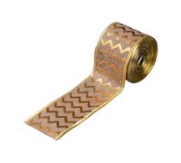 Decorative Ribbon - Wired Edge Loomed Fabric, Thick Linen Texture, Sculpting Capabilities, Shape Retention Technology Bendable Structure Filament, Ideal for Holiday Adornment