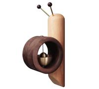 Decorative Shopkeepers Bell,Wood Door Chime, Campanello a vento con porta aspirante in legno marrone
