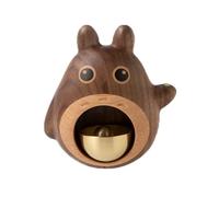 Decorative Shopkeepers Bell,Wood Door Chime, Campanello a vento da appendere alla porta, marrone, 10,5x4,3 cm