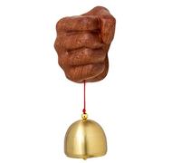 Decorative Shopkeepers Bell,Wood Door Chime, Campanello a vento in legno for nave, marrone, 12,5x4,5x5,5 cm