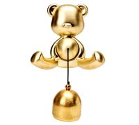 Decorative Shopkeepers Bell,Wood Door Chime, Campanello for porta d'ingresso in stile nave in rame dorato 7,2x3,4x11,3 cm