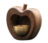 Decorative Shopkeepers Bell,Wood Door Chime, Campanello promemoria porta a vento marrone 7x8cm