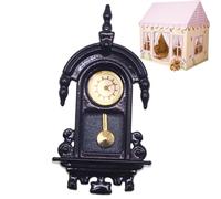 Decorative Timepiece Set, Mini Clock Accessory, 1,18 x 2,17 pollici Small Table with Elegant Detail Feature, Build, Retro Fancy Style Accent for Girls Family Playroom Use