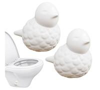 Decorative Toilet Bolt Cover - Bird Design Screw Cap Set, Anti Rust Protective System, Simple Push Install Structure, Long Lasting Bathroom Accessory | Ideal for Seats, Kitchen Fixtures, Hotel