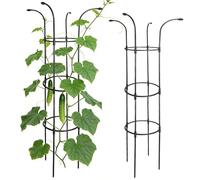 Decorative Umbrella Trellis Tower - Vertical Climbing Plant Support, Rust Resistant Garden Frame | Stable Plant Cage for Roses, Vines, Clematis, Vegetables, Jasmine, Hydrangea, Outdoor Yard Patio