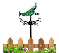 Decorative Wind Vane, Outdoor Direction Indicator, Weather Resistant Metal Spinner with Smooth Rotation System, Sturdy Roof Mounted Wind Tool with Anti Build, Farmhouse Decor for Patio Use