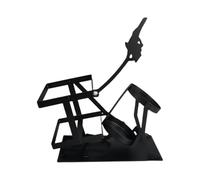 Decorative Wine Rack, Modern Skull Design Wine Bottle Shelf, Unique Liquor Display Stand for Entertainment Center, Dining Room, Restaurant, Basement Decor 17.5x8x23cm