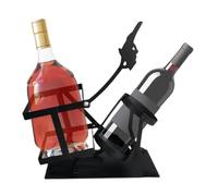 Decorative Wine Rack, Wine Bottle Stand, 6.89x3.15x9.06in Modern Skull Design, Stylish Home Bar Accessory, Unique Liquor Display for Entertainment Centers, Restaurants, Weddings, Dining Rooms