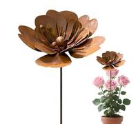 decorativi da giardino - forma floreale decorativa facile posa - pannello metallico Art per esterni | per giardino, cortile, terrazze, balconi interni, vaso primavera natura decorativa