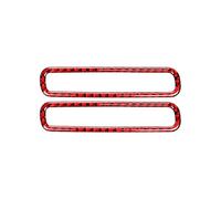 Decorativi Pannello Interno Per Vw Per Scirocco R 2009-2016 Accessori Auto Adesivi Per Copertura Interna In Fibra Di Carbonio A-Pilastro Air Vent Decorazione Interno Console Centrale(Rosso)