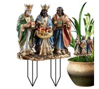 Decorativi per Cortile, da Cortile per Natale,Palco della Natività da Giardino in Acrilico 2D Yard Art | Decorazioni per sentieri Religiosi Impermeabili, Forniture di