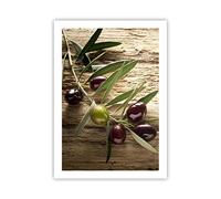 Decorativi Stampa da Parete 50x70cm Poster da Parete Oliva italia aroma dieta Cucina Decorazione Murale Wall Art Senza Cornice Quadri Moderni Soggiorno Camera da Letto Immagini - P2XPA50x70-2420