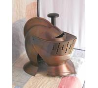 Decorativo Antico Armor Acciaio Casco Medievale Knight Closed
