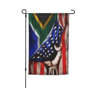 Decorativo Banner Di Benvenuto 30X45Cm Usa American And South Africa South African Bandiere Da Giardino Bifacciale Bandiera Di Festa Per All'Aperto, Festa, Balcone
