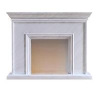 Decorativo Cornice for camino in finto marmo bianco for classica decorativa in legno Cornice per camino
