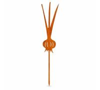 Decorativo da Giardino in Ferro, Aglio, 30x6.5cm | Base di inserimento, Picchetto decorativo, Per cli privati, Per giardinieri esperti