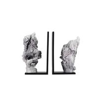 Decorativo Fermalibri for scaffali decorativi in marmo resistenti in pietra in stile cinese for la scuola della biblioteca dell'home office Uffici