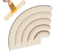 decorativo in legno per design d'interni - 40 x 9 x 0,25 cm, 24 pezzi, perimetrale, non trattato, in legno autocostruzione fai da te, libertà creativa, durevolezza, funziona