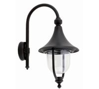 Decorativo Parete Lanterna Nero Alluminio Rustico E27 Esterno Luci Casa Giardino