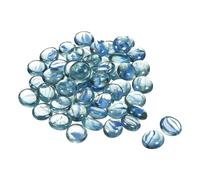 Decorativo Piatto Vetro Marmo 17-19mm Blu,100pz