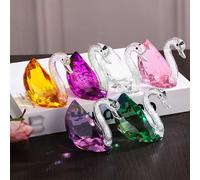 Decorativo Trendy per Cigni in Cristallo per Temi Design Casa Contemporanea