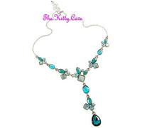 Decorativo Vintage Hollywood Burlesque Glamour Catseye Y Collana con /