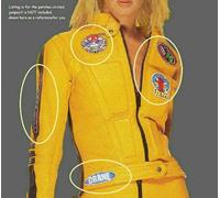 Decorato Abito Halloween Costume Festa Film " Kill Bill Prop :5-PATCH da Stiro