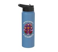 Decorato per Eternity, Dia De Los Muertos Mattone Messicano Stainless Steel Insulated Water Bottle