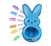 Decoratore di uova The Eggmazing - Peeps Bunny - Set per attivit artistiche e artigianali, include 6 pennarelli colorati ad asciugatura rapida e