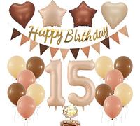 Decorazione 15° compleanno con palloncini, Decorazione 15° compleanno con palloncini retrò, Decorazioni 15° compleanno retrò, Numero 15° compleanno ragazza ragazzo, Palloncino 15° compleanno