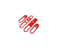 Decorazione 4 Pezzi Per Mini Per Countryman U25 2024 2025 Porta Auto Bracciolo Pannello Maniglia Supporto Finestra Pulsante Interruttore Ascensore Copertura Trim(Rosso)
