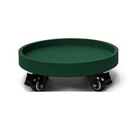 Decorazione a base di carro per piante in piedi, semplice Rolling Heavy Duty, ruote di bloccaggio girevole a 360°, impianto attrezzi per interni ed esterni e giardino, base in legno Dolly (26 cm)