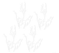 Decorazione a base di corna in plastica per centrotavola e vasi d'ingresso, progettata per imitare le forme organiche in case contemporanee (bianco)