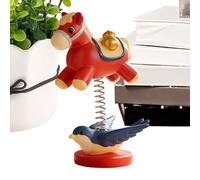 Decorazione a Cavallo a Dondolo - Statua Classica da Scrivania - Decorazione Camera da Cavallo | Per Famiglia, Amici, Adulti, Uomini e Donne, per Casa, Ambiente Interno, Ufficio, Studio e Scrivania