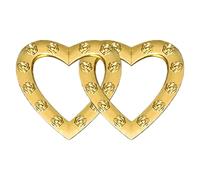 Decorazione a doppio cuore, ornamento decorativo con nodo d'amore, cuore connesso per San , fidanzamento, matrimonio, ricordo a cuore intrecciato, decorazione con nodo d'amore