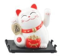 Decorazione a energia solare a forma di gatto che sventola, per ufficio, auto e feste di compleanno (borsa fortunata)
