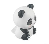 Decorazione a energia solare a forma di panda per auto e casa, realizzata a mano, in ABS, con movimento annuito, che rappresenta pace e ricchezza (C)
