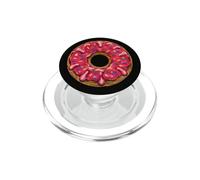 Decorazione a forma di ciambella con mandala xilografia, pasticceria PopSockets PopGrip per MagSafe