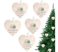 Decorazione a Forma di Cuore con Tema Marino - Acrilico 3D Artigianale Ornamento Per Albero Di Natale E Amicizia,Decorazioni Per La Casa,Ufficio Appartamento Zaino Scrivania