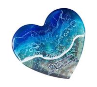 Decorazione a forma di cuore di mare - ornamento in pietra 'oceano in miniatura, ricordo d'amore sentimentale, simbolo tascabile | Utilizzare in Memorial Crafts Teacher Donne Student San