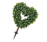 Decorazione a forma di cuore per San | Bastoncini artificiali da giardino a forma di cuore come decorazione per prato, terrazza, matrimonio, fattoria e giardino