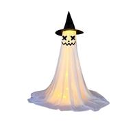 Decorazione a forma di fantasma incandescente per Halloween, 120 cm di altezza, per giardino anteriore, per interni ed esterni, decorazione di Halloween, per interni ed esterni