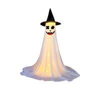 Decorazione a forma di fantasma incandescente per Halloween, 120 cm di altezza, per giardino anteriore, per interni ed esterni, decorazione di Halloween, per interni ed esterni