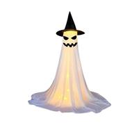 Decorazione a forma di fantasma incandescente per Halloween, 120 cm di altezza, per giardino anteriore, per interni ed esterni, decorazione di Halloween, per interni ed esterni