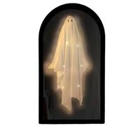 Decorazione a forma di fantasmi di Halloween - Specchio ologramma fantasmi inquietanti - Specchio con luce per , , feste, festival, cucina all'aperto