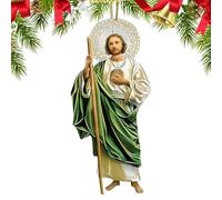 Decorazione A Forma Di Gesù | Decorazione Realizzata In Acrilico 2D - Ornamenti Cristiani Di Gesù | per Specchietto Retrovisore Auto, Parete, Finestra, Camera da e Soggiorno