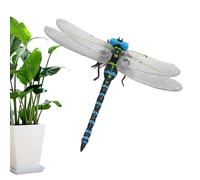 Decorazione a forma di libellula, repellente per mosche, realistica, per scoraggiare la simulazione di animali per giardino, passeggino, classe, prato, bambini, per imparare a dimostrare il patio