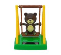 Decorazione a forma di orso oscillante per cruscotto 'auto, grazioso orso ballerino alimentato a energia solare, per auto, ufficio, scrivania, decorazione per la casa