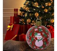 Decorazione a forma di palla gonfiabile in PVC natalizia da 48 cm,